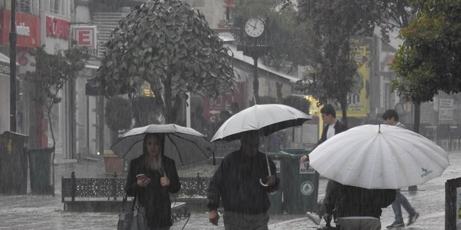 Meteoroloji'den 8 il için kuvvetli yağış uyarısı 